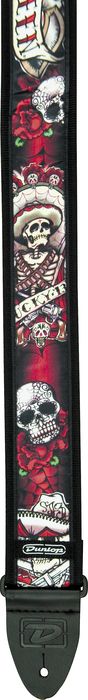 Dunlop&nbsp;Lucky 13 Guitar Strap&nbsp;Day of the Dead&nbsp;