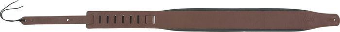 Levys 3 Padded Leather Guitar Strap Brown