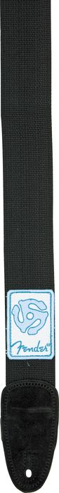 Fender&nbsp;Patchworks Cotton Guitar Strap&nbsp;Black&nbsp;45 Adaptor