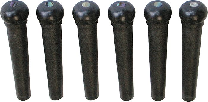 Graph Tech&nbsp;Tusq Ivory Acoustic Guitar Bridge Pins&nbsp;Black&nbsp;Paua Dot