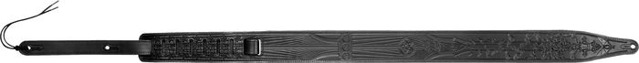 Levy's&nbsp;Tooled Leather Guitar Strap&nbsp;Bat&nbsp;