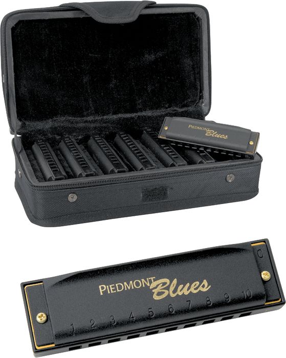 Hohner&nbsp;Piedmont Blues 7-Harmonica Pack with Case&nbsp;&nbsp;