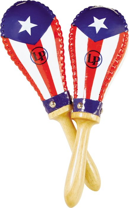 Lp Puerto Rican Flag Rawhide Maracas