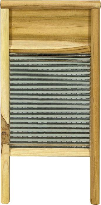 Columbus Washboard Stainless Washboard Teak 8-5/8X18 Inches