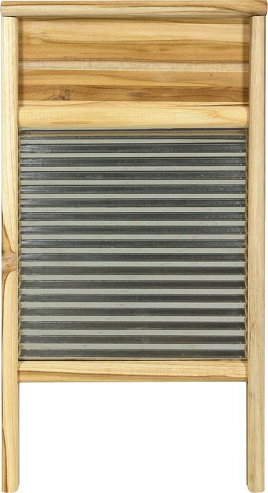 Columbus Washboard Stainless Washboard Teak 12-7/16X23-3/4 Inches