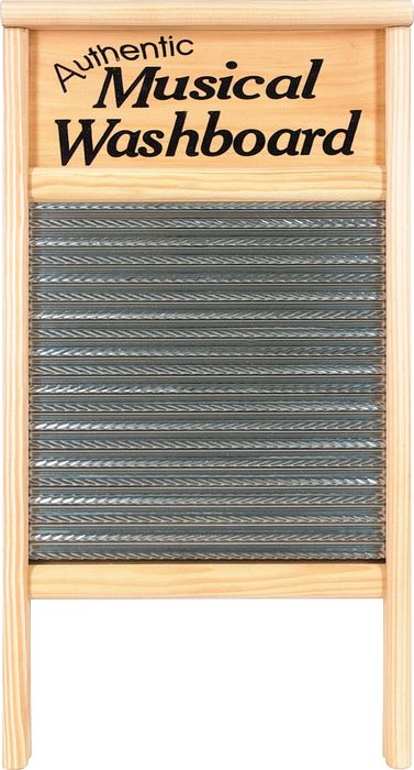 Columbus Washboard 2072-Ms Authentic Musical Stainless Washboard Pine 12-7/16X23-3/4 Inches 12-7/16X23-3/4