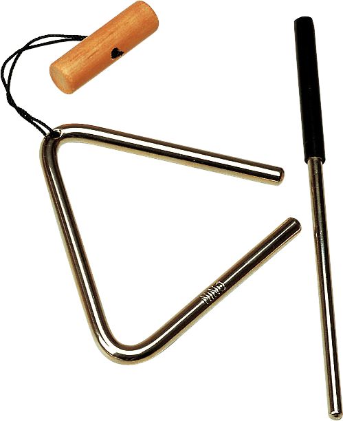 Meinl Nino Triangle With Beater Silver 4In