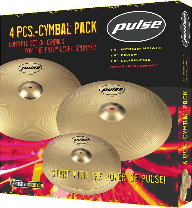 Pulse&nbsp;4-Piece Cymbal Pack 14/16/18&nbsp;&nbsp;