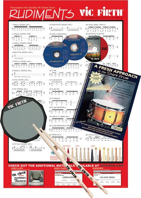 Vic Firth&nbsp;Fresh Approach Starter Pack&nbsp;&nbsp;