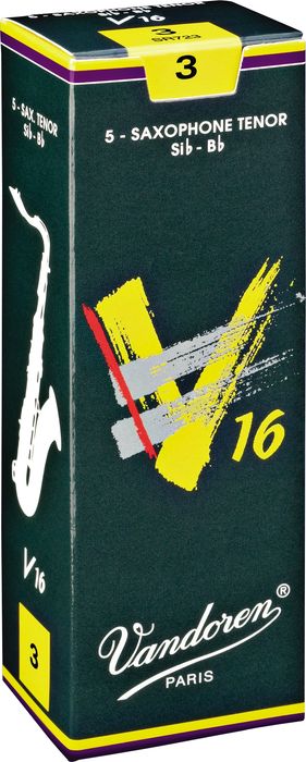 Vandoren&nbsp;Tenor Sax V16 Reeds&nbsp;Strength 3&nbsp;Box of 5