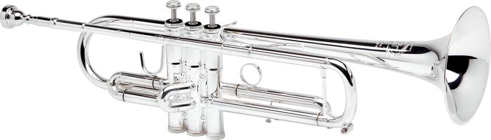 B&S&nbsp;JBX-GL Challenger II Bb Trumpet&nbsp;Silver&nbsp;Reverse Leadpipe