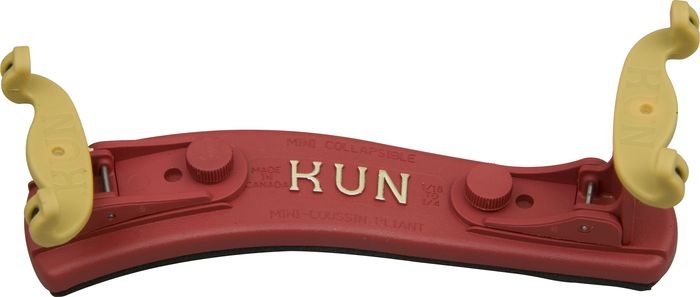 Kun&nbsp;Mini Collapsible Violin Shoulder Rest&nbsp;Mini Red&nbsp;1/4-1/16 Size