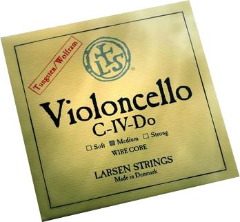 Larsen Strings&nbsp;Chromesteel Series Cello Strings&nbsp;C, Tungsten, Medium&nbsp;