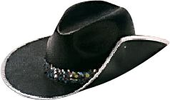 Director s Showcase Black Aussie Hat W  Colored B