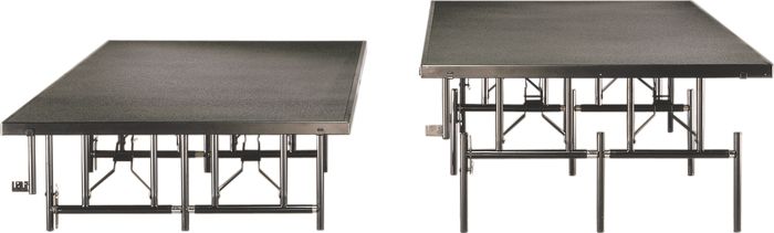 Midwest Folding Products 4X8 Dual-Height Portable Stage & Seated Riser 16