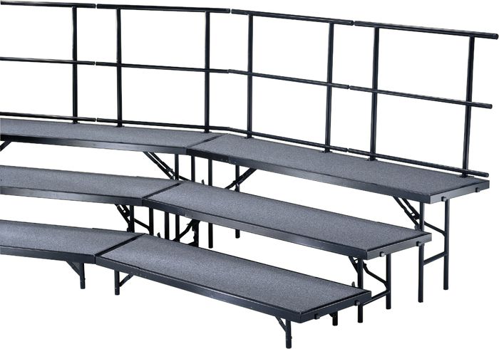 Midwest Folding Products Individual Tapered Standing Choral Risers 8