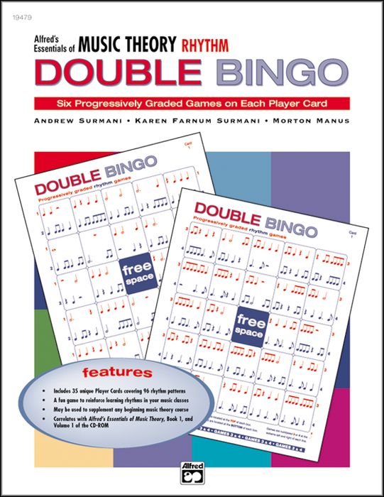 Alfred&nbsp;Essentials of Music Theory Double Bingo&nbsp;Rhythms&nbsp;