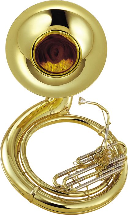 Yamaha YSH-411 Series Brass BBb Sousaphone Ysh411 Lacquer - Instrument Only