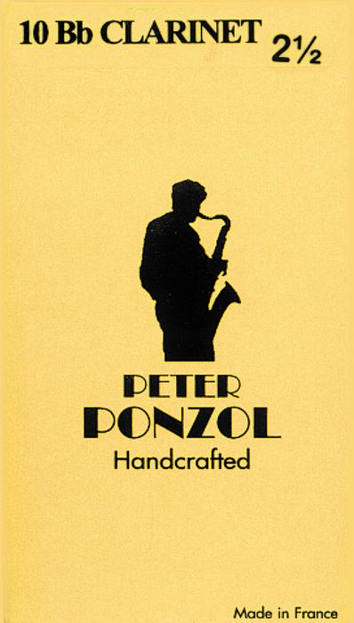 Peter Ponzol&nbsp;Bb Clarinet Reeds&nbsp;Strength 2.5&nbsp;
