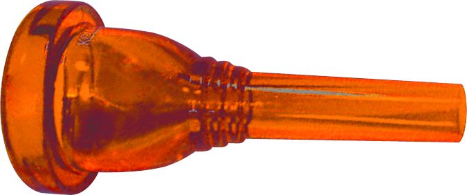 Kelly Mouthpieces&nbsp;25 Tuba Mouthpiece&nbsp;Crystal Orange&nbsp;