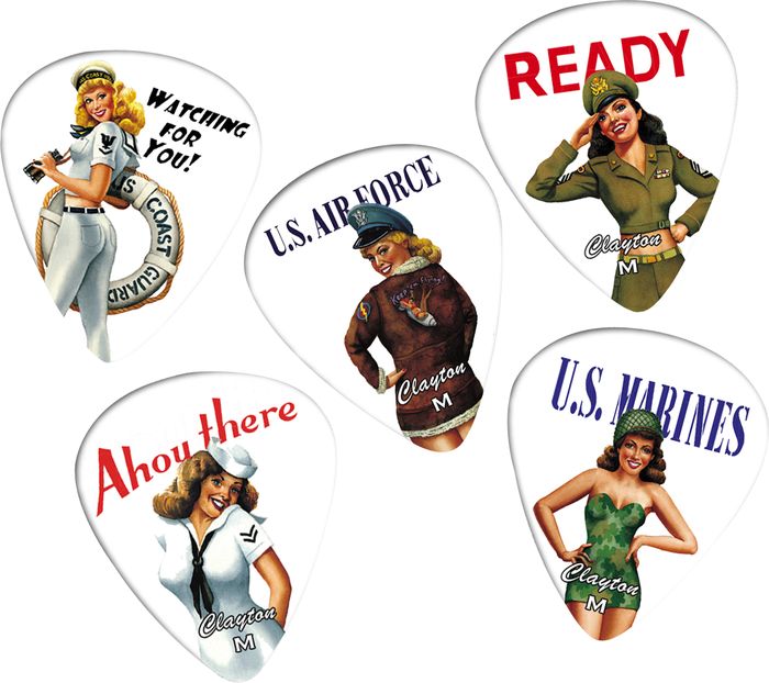 Clayton&nbsp;American Hotties 1 Dozen Guitar Picks&nbsp;&nbsp;