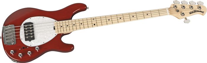 Music Man&nbsp;Sterling 5 H Bass&nbsp;Translucent Red&nbsp;Maple Fretboard