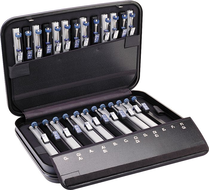 Suzuki&nbsp;Chromatic Tone Chime Hand Set and Add Ons&nbsp;HB-25&nbsp;25-Note Chromatic Set