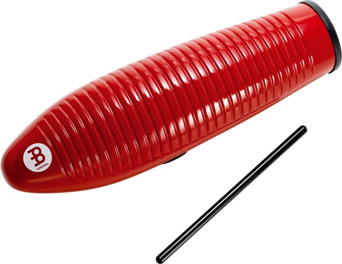 Meinl Fiberglass Guiro With Scraper Red