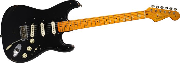 Fender Custom Shop Custom Shop David Gilmour Signature Stratocaster Electric Guitar Relic Black Over 3-Tone Suburst