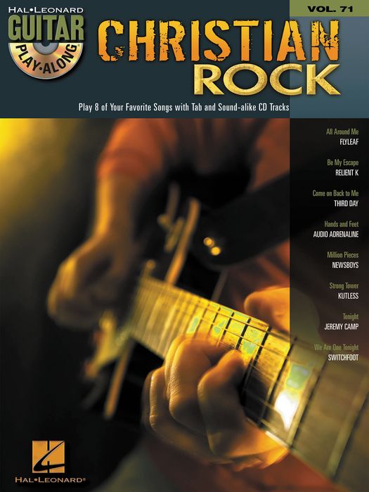 Hal Leonard&nbsp;Christian Rock Guitar Play-Along Volume 71 Book/CD&nbsp;&nbsp;