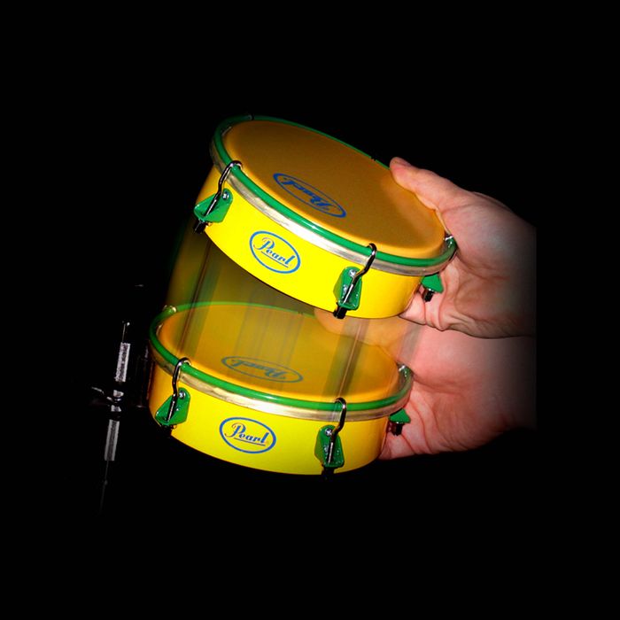 Pearl Brazilian Tamborim With Clamp & Stick