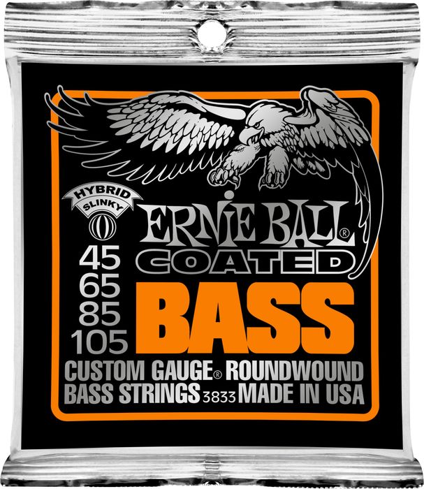 Ernie Ball 3833 Coated Bass Strings - Hybrid Slinky