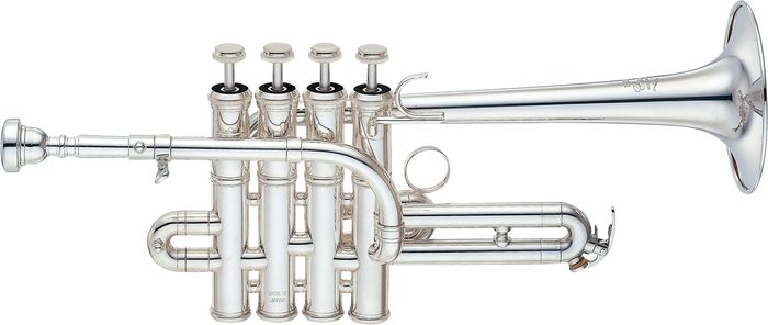 Yamaha Ytr-9835 Custom Series Bb / A Piccolo Trumpet Silver