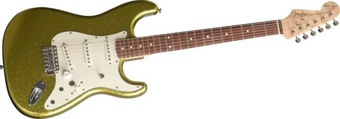 Fender Custom Shop Custom Artist Series Dick Dale Signature Stratocaster Electric Guitar Chartreuse Sparkle