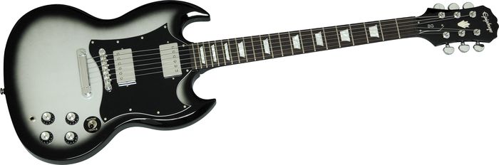 epiphone g400 silverburst