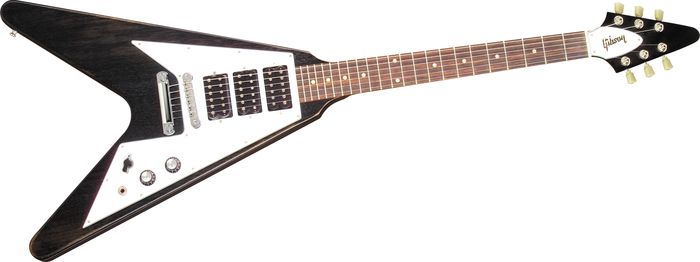 Gibson&nbsp;Flying V Faded 3 Pickup Electric Guitar&nbsp;Worn Ebony&nbsp;