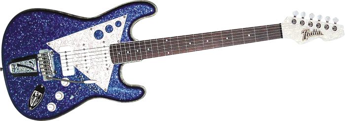 Italia&nbsp;Modulo Type 3 Electric Guitar&nbsp;Blue Sparkle&nbsp;
