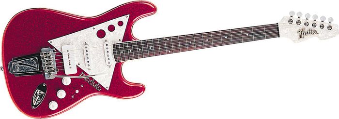 Italia&nbsp;Modulo Type 3 Electric Guitar&nbsp;Green Sparkle&nbsp;