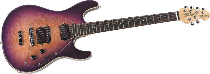 Music Man Steve Morse Y2d Guitar With Standard Bridge Purple Sunset