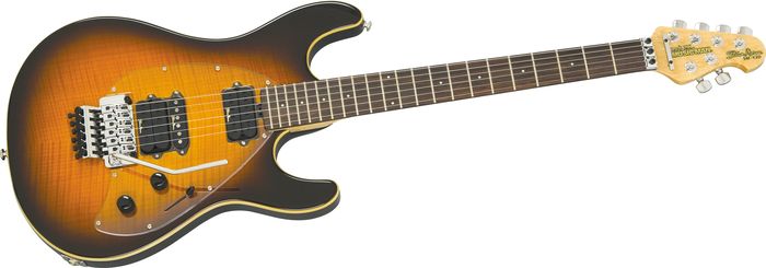 Music Man Steve Morse Y2d Guitar With Floyd Rose Tremolo Tobaccoburst