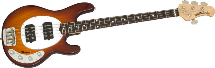 Music Man StingRay HH 4-String Bass Honey Burst Rosewood Fretboard
