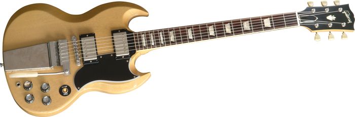 Gibson Custom Sg Standard With Maestro Vos Electric Guitar Tv Yellow