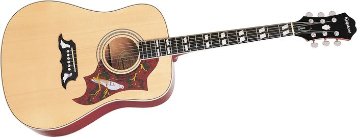 Epiphone Dove Acoustic Guitar Natural Chrome Hardware