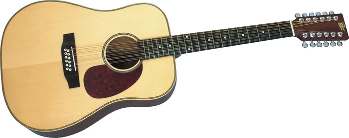 Rogue Herringbone 12-String Acoustic Guitar Natural