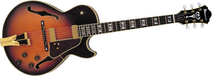 Ibanez Gb10 George Benson Hollowbody Electric Brown Sunburst