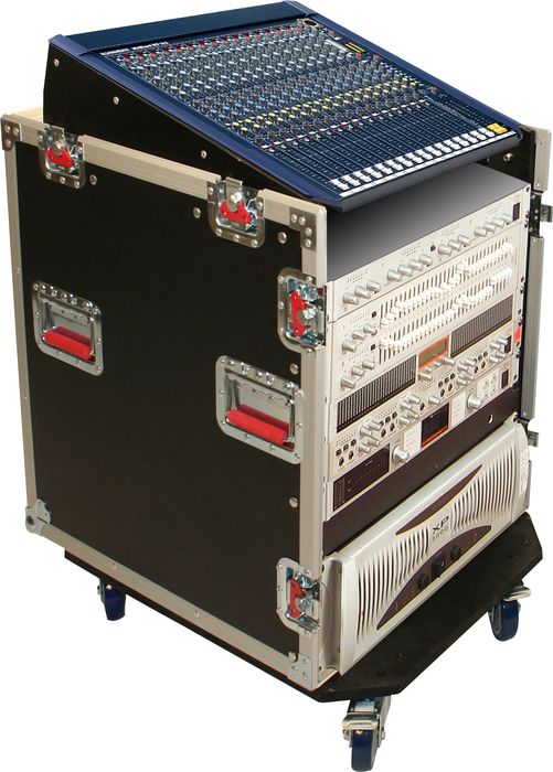 Gator Cases G-TOUR GRC12x12 ATA Console Wood Flight Rack Case, 12U Top, 12U Bottom