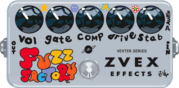 top fuzz pedals Zvex Vexter Fuzz Factory Guitar Effect Pedal