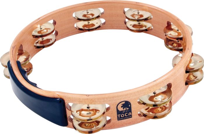 Toca&nbsp;Acacia Tambourine with Brass Jingles&nbsp;10 inch&nbsp;