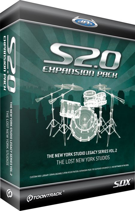 Toontrack&nbsp;New York Studio Legacy Series Vol.2 SDX Sample Collection for Superior Drummer 2.0&nbsp;&nbsp;