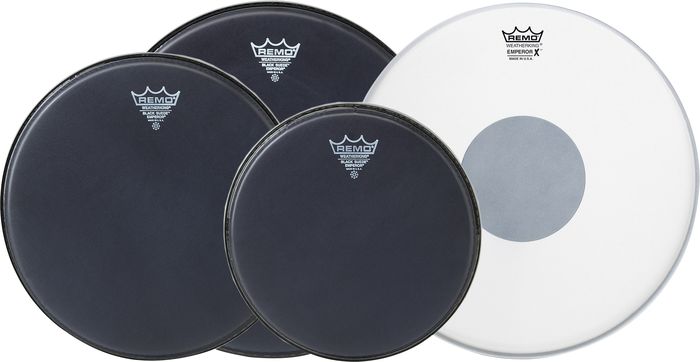 Remo&nbsp;Black Suede Emperor Fusion ProPack with Free Emperor X&nbsp;&nbsp;